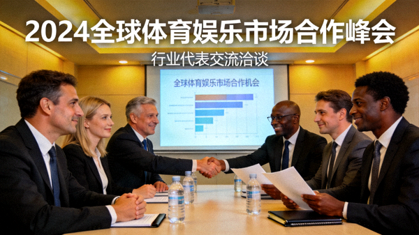 国际体育娱乐行业代表在会议现场交流全球市场合作机会